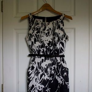 Black floral dress